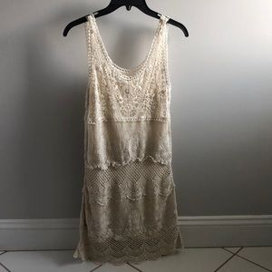 American Eagle lace cami off white dress Size XS